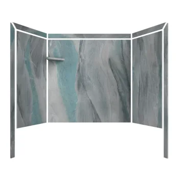 54x34x70 Flexstone Cut-to-Fit Tub and Shower Wall Surround- Triton